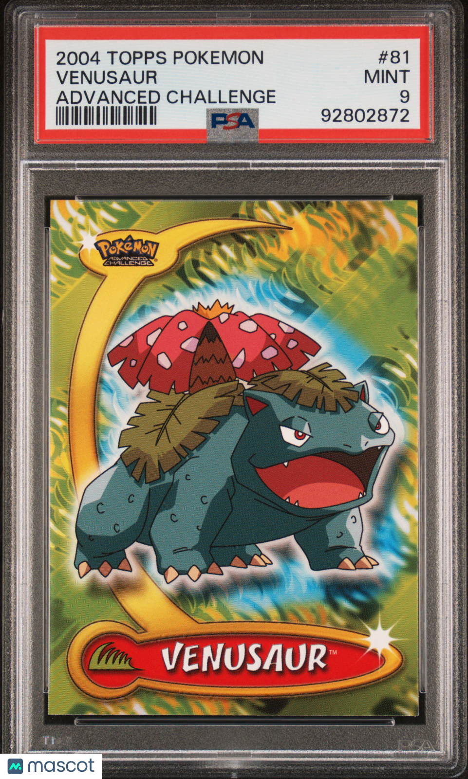 2004 Topps Pokemon Advanced Challenge Venusaur #81 PSA 9