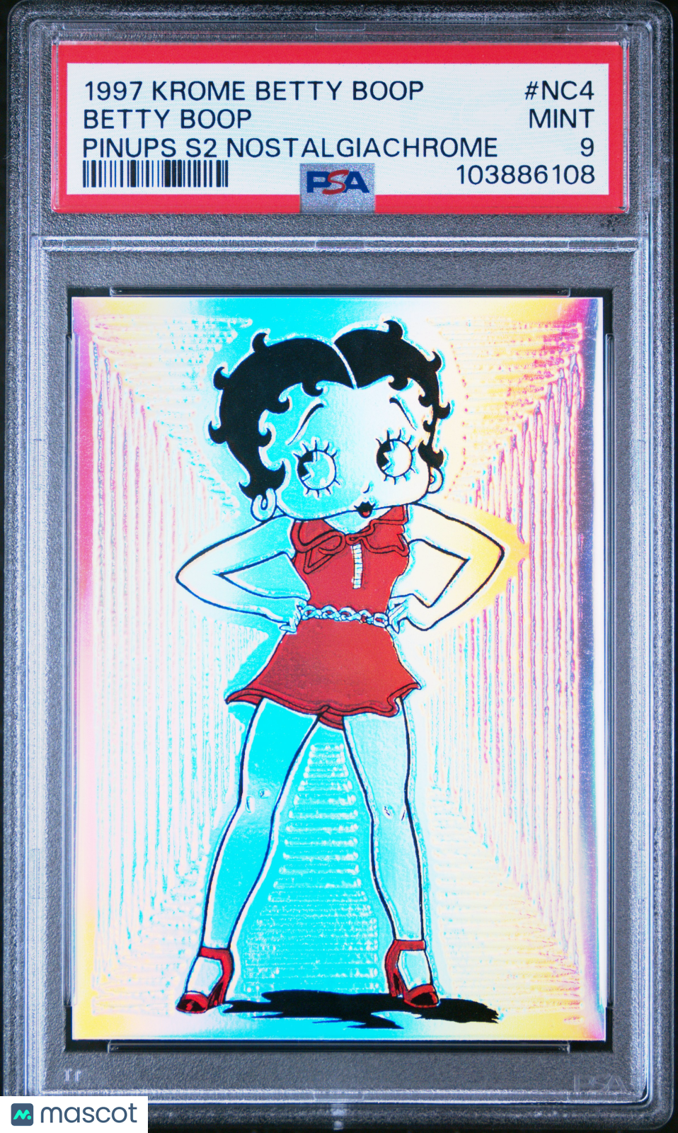 1997 Krome Betty Boop Pinups Chromium Series 2 Nostalgiachrome #NC4 PSA 9