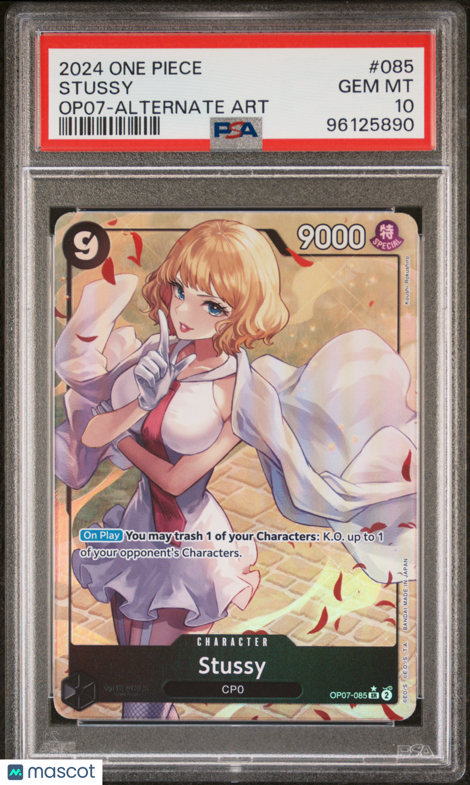 2024 One Piece 500 Years In The Future Stussy Alt Art #OP07-085 PSA 10
