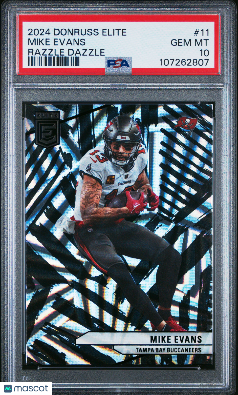 2024 Panini Donruss Elite Mike Evans Razzle Dazzle #11 PSA 10