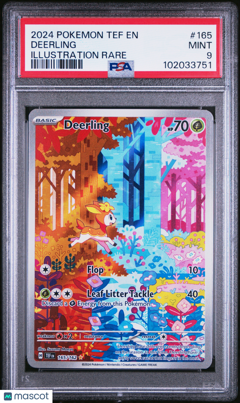 2024 Pokemon Temporal Forces Deerling IR #165 PSA 9