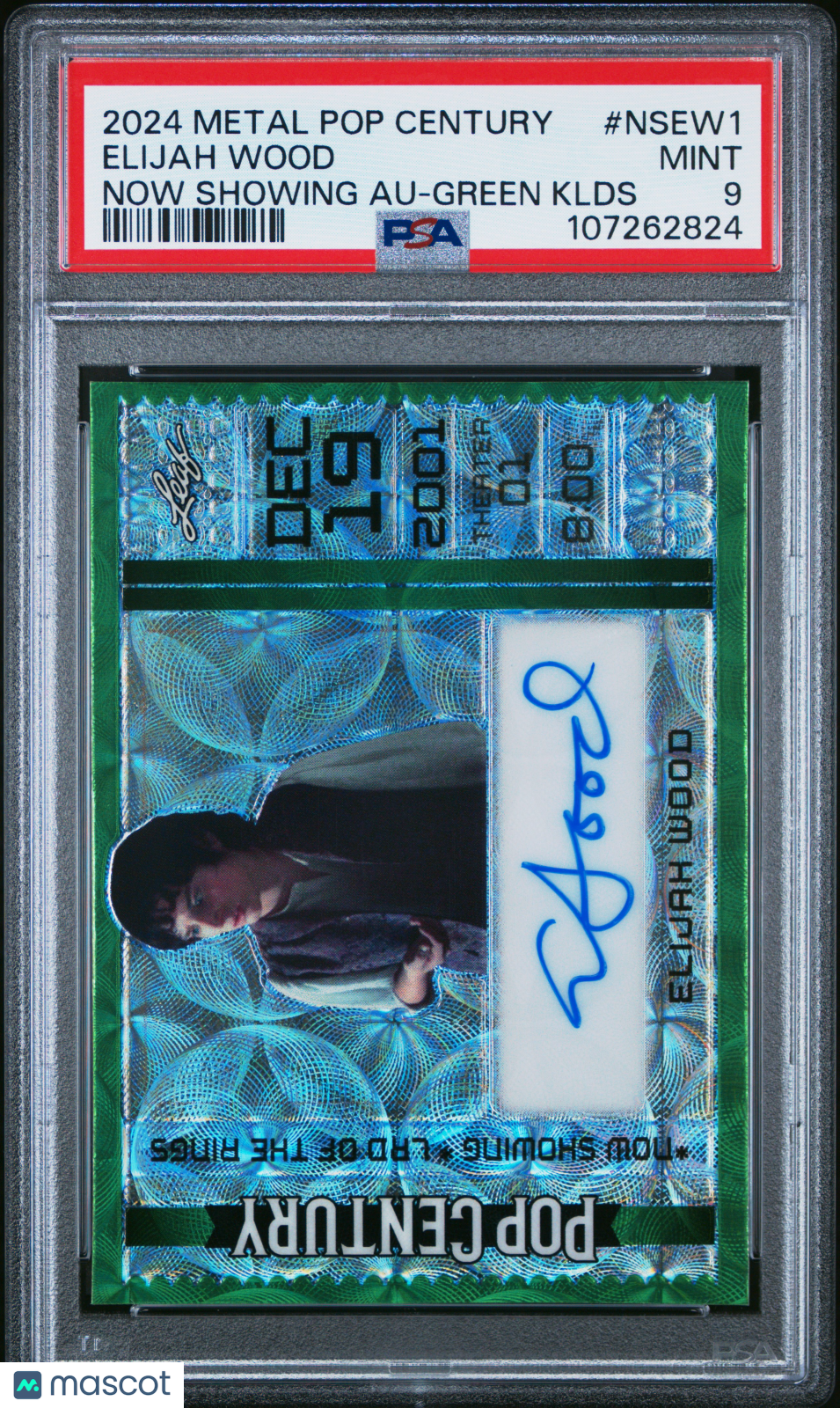 2024 Leaf Metal Pop Century Now Showing Autographs Elijah Wood #NSEW1 PSA 9 /2