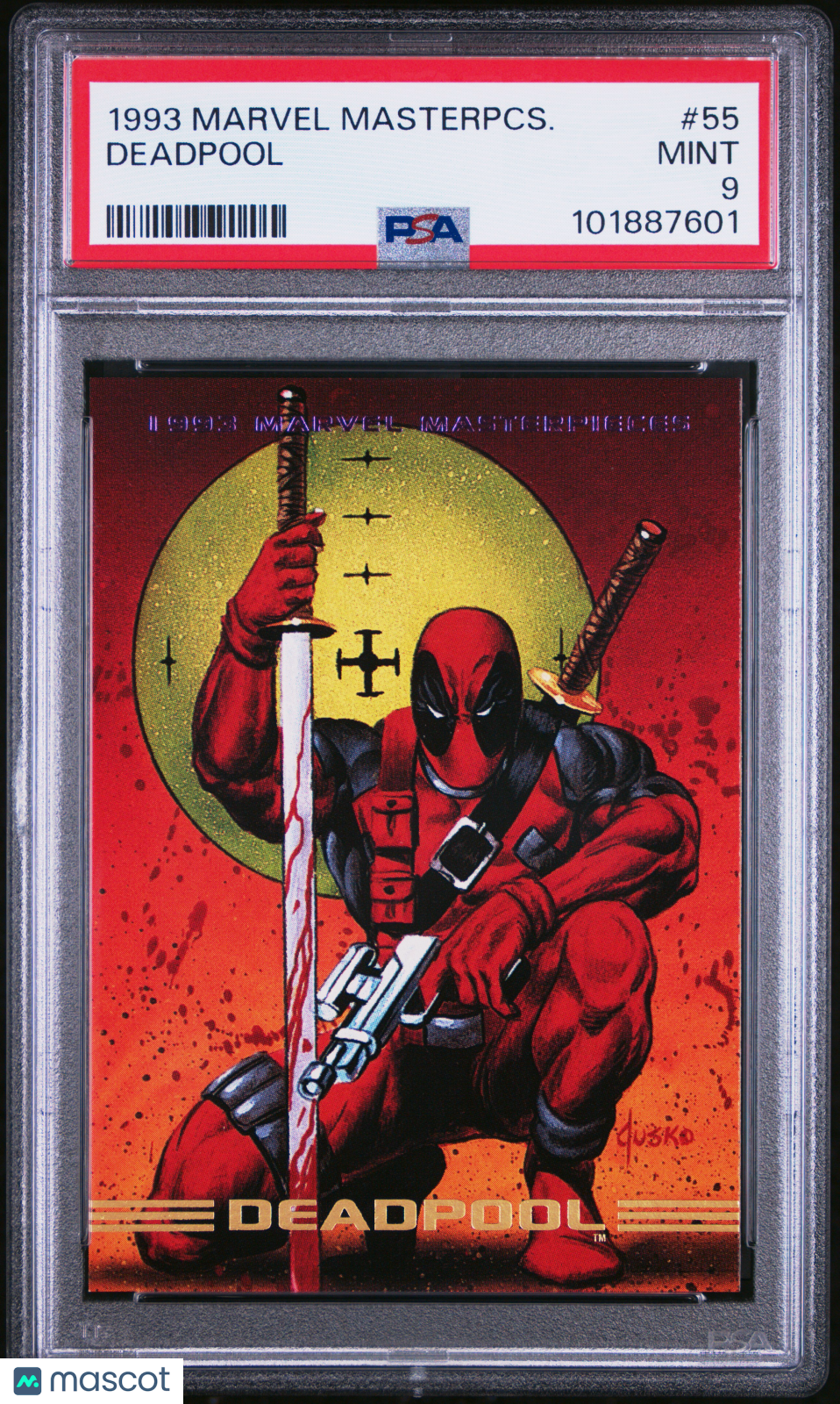1993 Marvel Masterpieces Deadpool #55 PSA 9