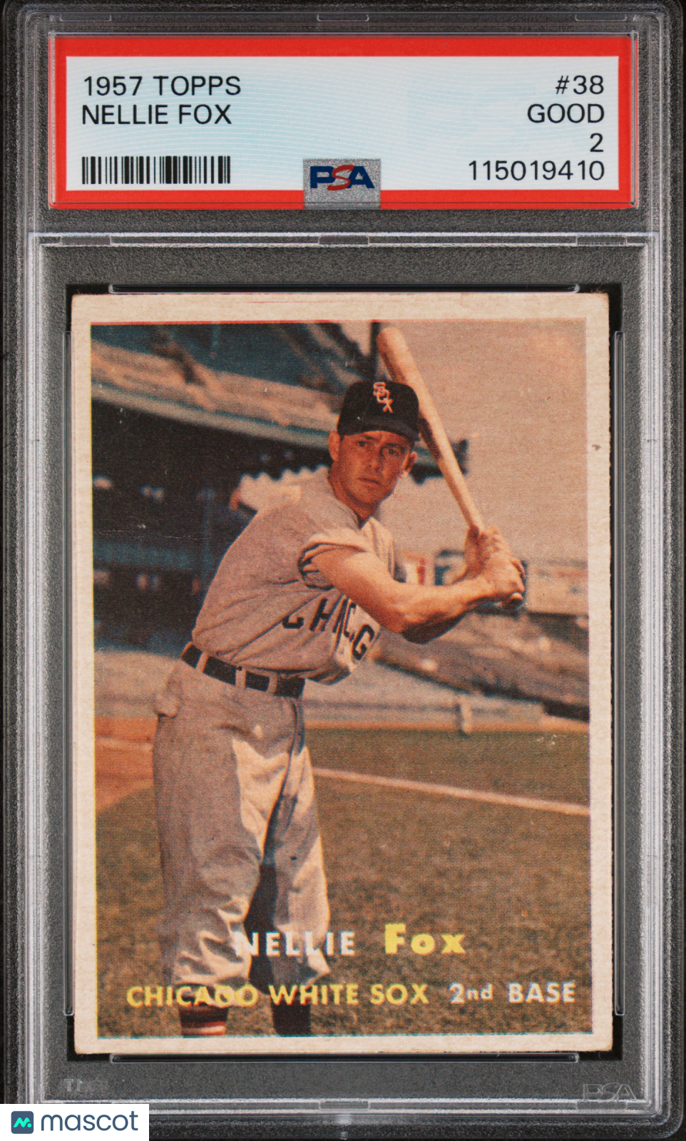 1957 Topps Nellie Fox #38 PSA 2