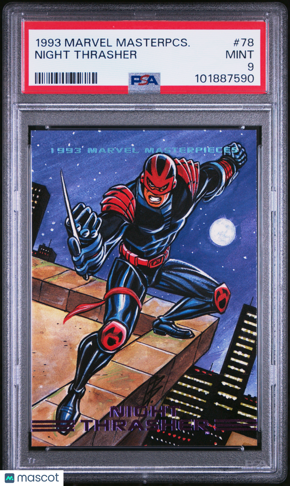 1993 Marvel Masterpieces Night Thrasher #78 PSA 9