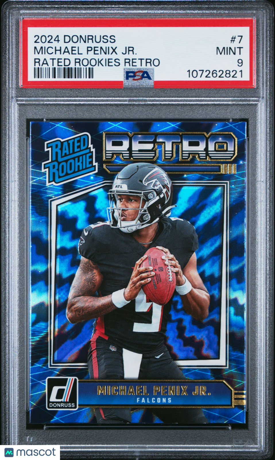 2024 Panini Donruss Rated Rookies Retro Michael Penix JR. #7 PSA 9