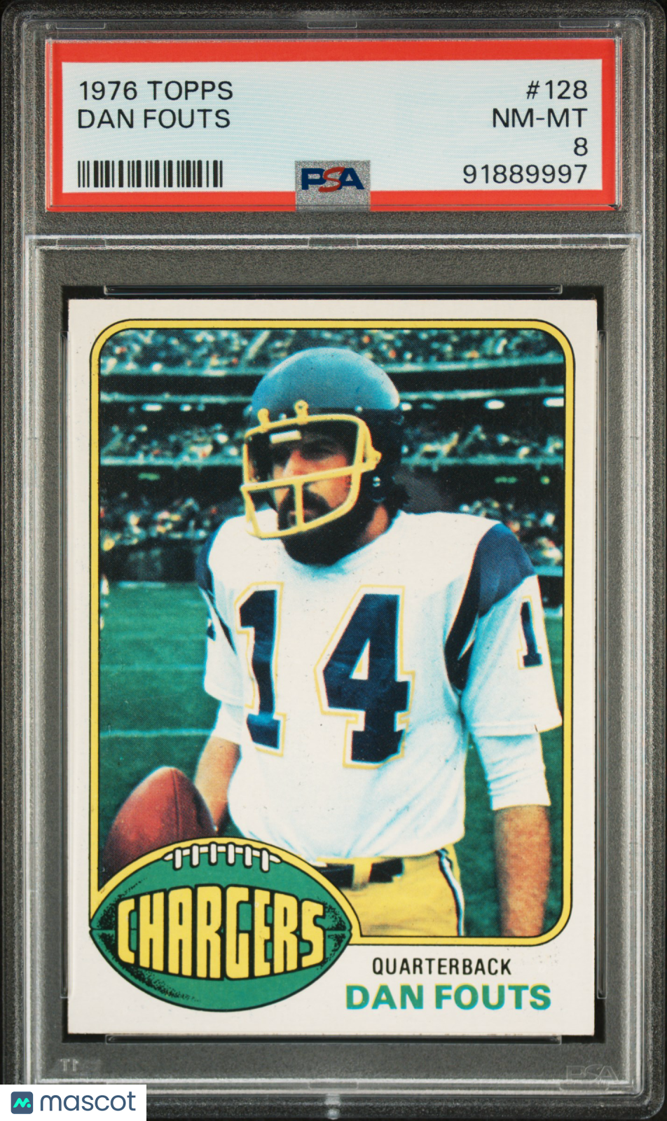 1976 Topps Dan Fouts #128 PSA 8
