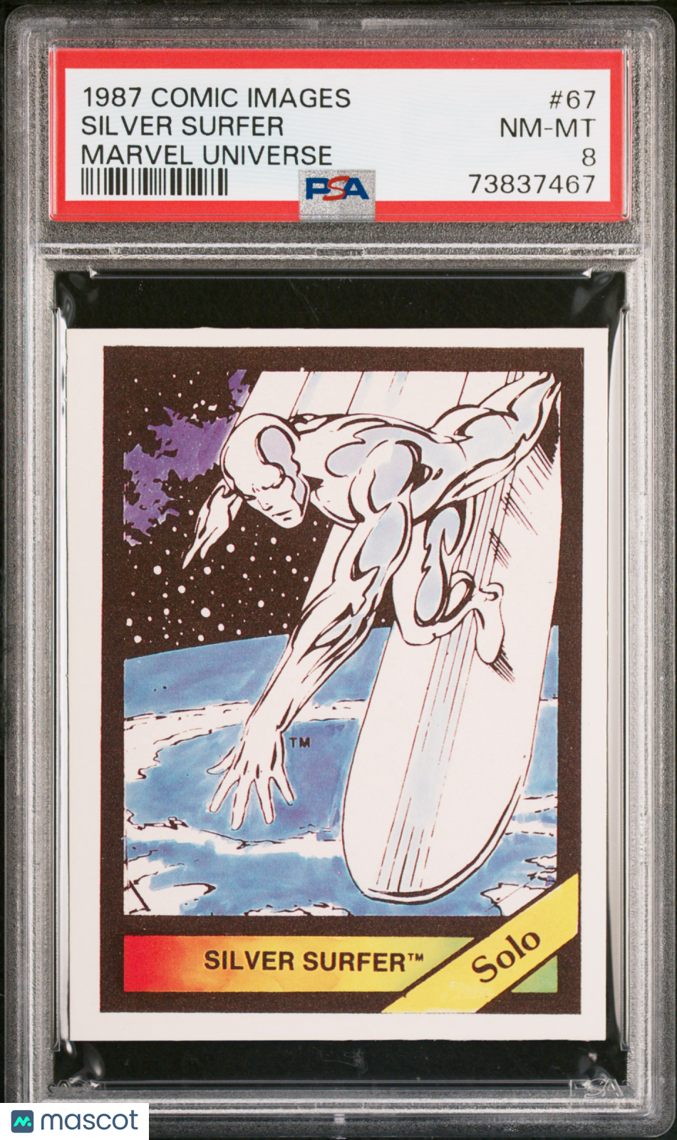 1987 Comic Images Marvel Universe Silver Surfer #67 PSA 8