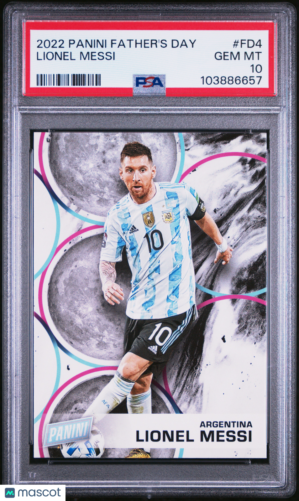 2022 Panini Father's Day Lionel Messi #FD4 PSA 10