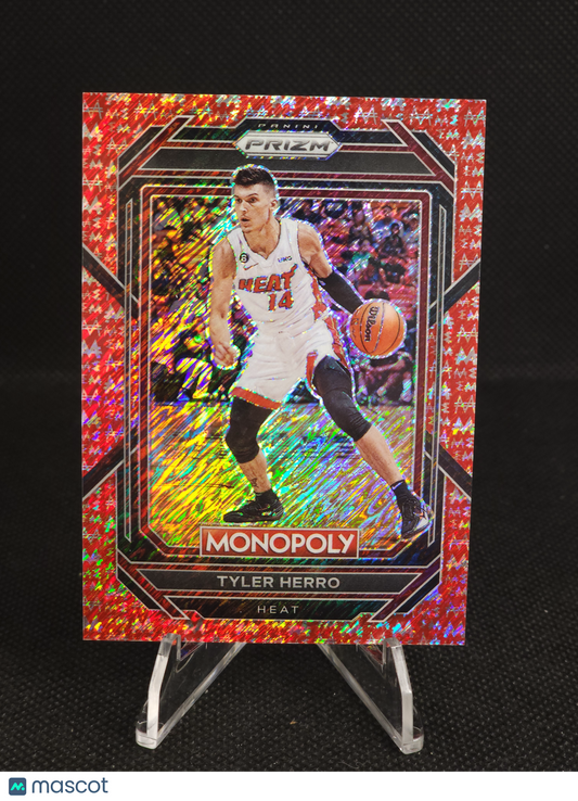 2022-23 Panini Monopoly Tyler Herro Red Shimmer Money /100 #48