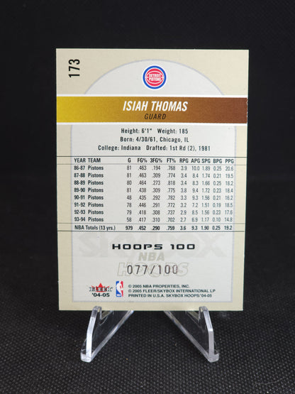 2004-05 NBA Hoops Isiah Thomas Hoops 100 /100 #173