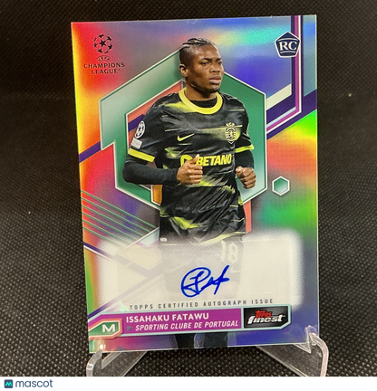 2022 Topps Finest UEFA Champions League Issahaku Fatawu Refractor Auto #A-IF