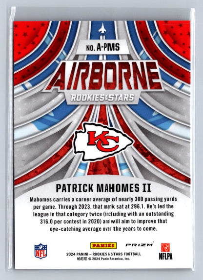 2024 Panini Rookies & Stars Airborne Patrick Mahomes II Silver #A-PMS