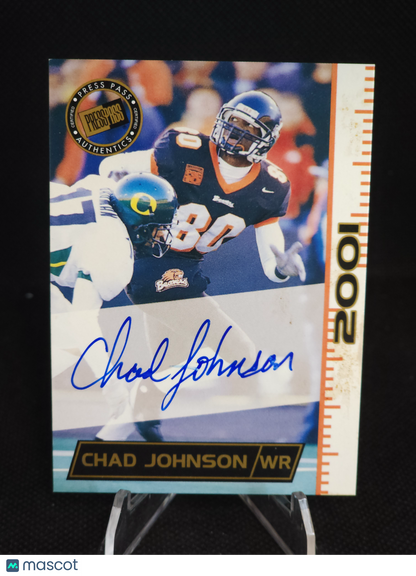 2001 Press Pass Chad Johnson Auto
