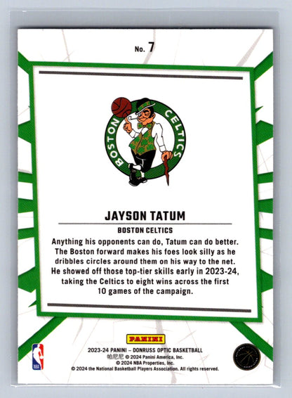 2023-24 Panini Donruss Optic My House Jayson Tatum #7