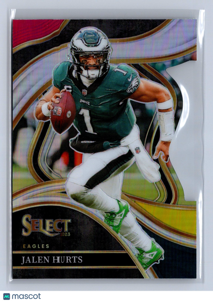 2023 Panini Select Jalen Hurts Red Yellow Die-Cut #254