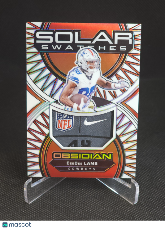 2024 Obsidian Solar Swatches CeeDee Lamb Contra NFL Nike Swoosh Patch #SS-CDL