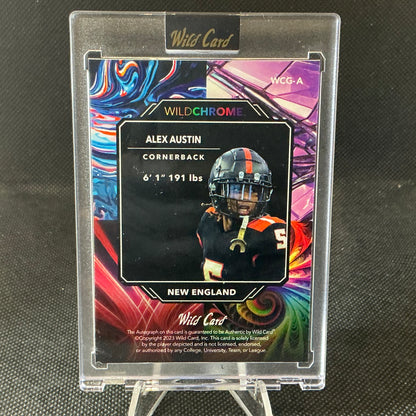 2023 Wild Card Wildchrome Alex Austin Auto /3 #WCG-A