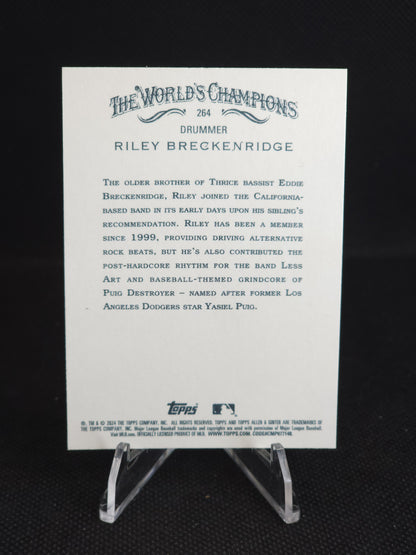 2024 Topps Allen & Ginter Riley Breckenridge Silver Filagree Drummer #264