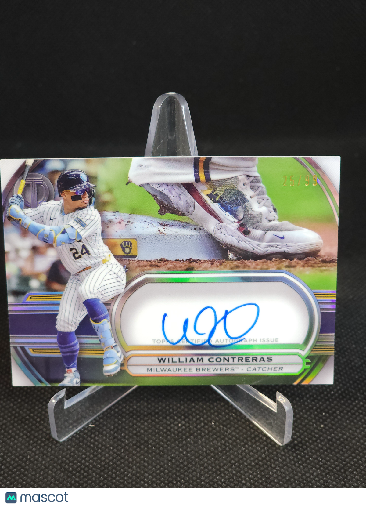 2025 Topps Tribute to Cleats William Contreras Auto /99 #TTC-WC