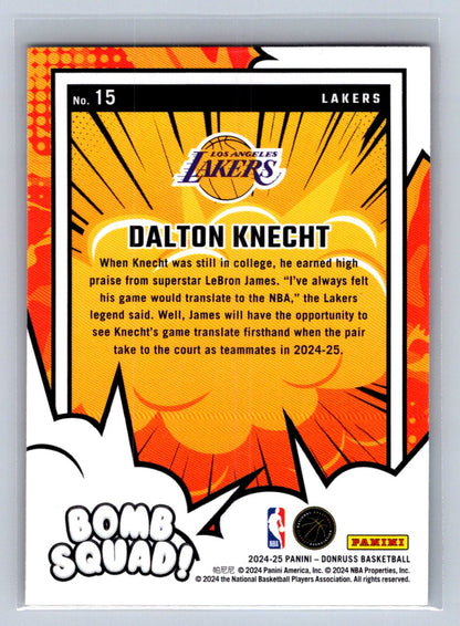 2024-25 Panini Donruss Bomb Squad Dalton Knecht #15