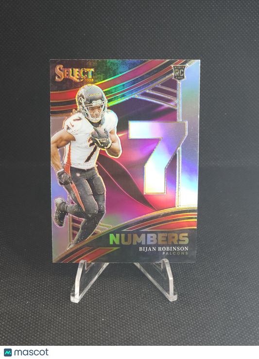 2023 Panini Select Bijan Robinson Numbers Silver Prizm #NMB-BRO