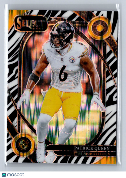2025 Panini Select Patrick Queen Zebra #286