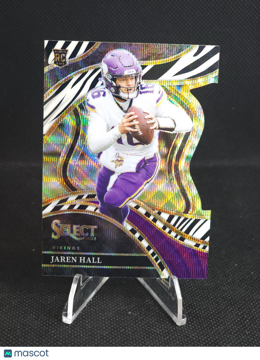 2023 Panini Select Jaren Hall Zebra Prizm Die-Cut #261