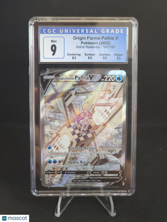 2022 Pokemon Astral Radiance Origin Forme Palkia V #167/189 CGC 9