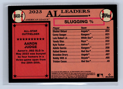 2024 Topps Aaron Judge 1989 35th Anniverary #SASB-7