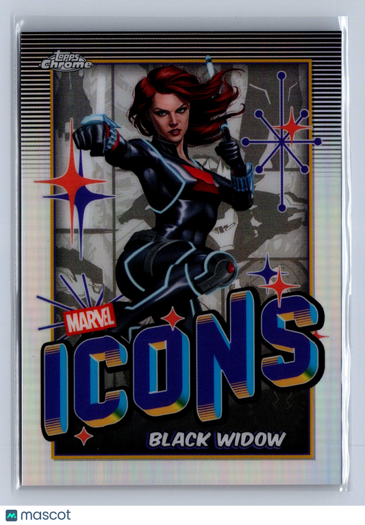 2025 Topps Chrome Marvel Icons Black Widow #MI-6