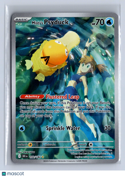 2025 Pokemon Destined Rivals Misty's Psyduck #193/182 LP