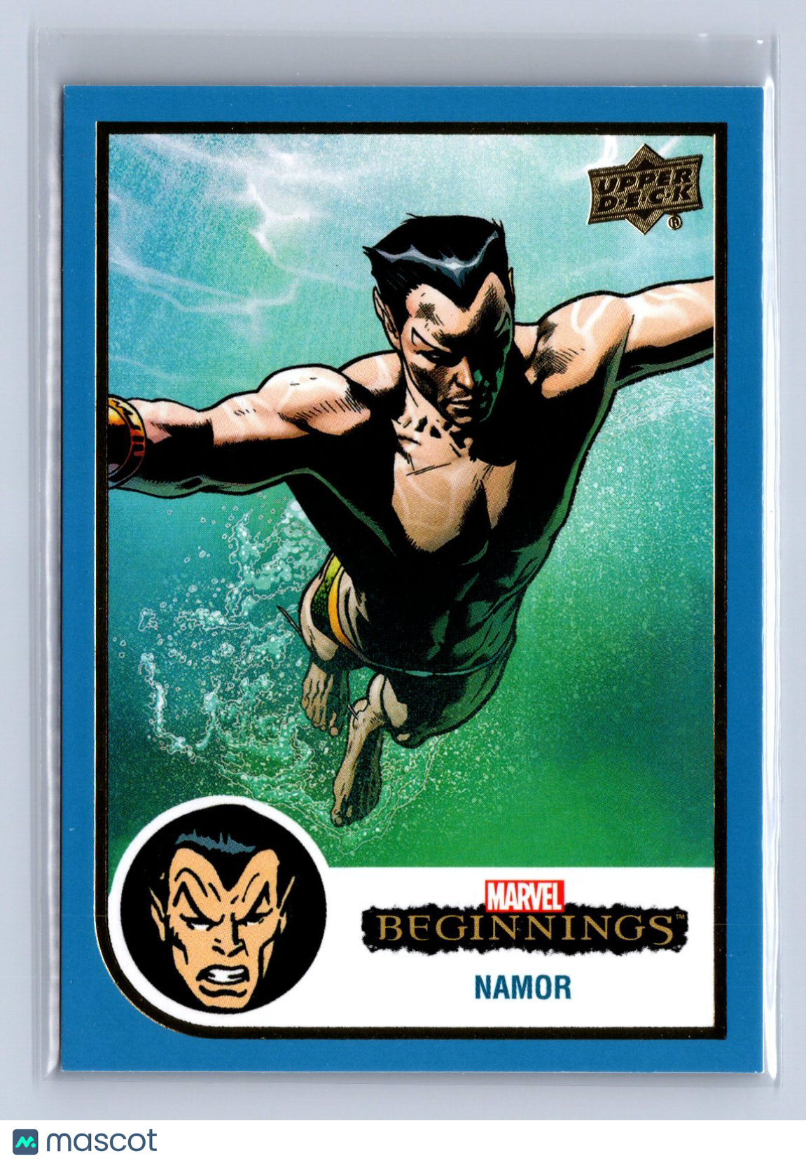 2022 Upper Deck Marvel Beginnings Namor Blue Border #1