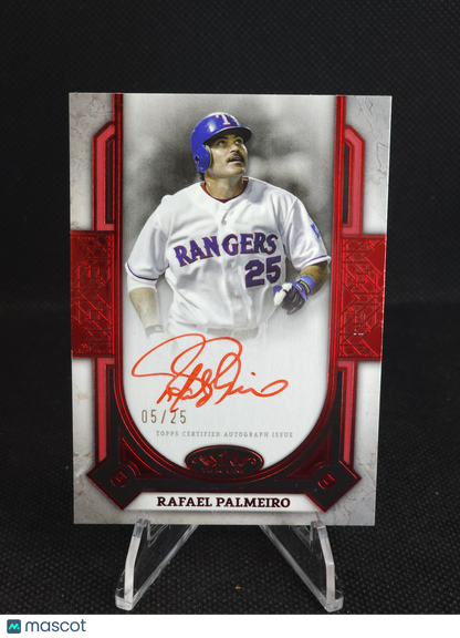 2024 Topps Tier One Rafael Palmeiro Red Foil Ink Auto /25 #PPA-RP