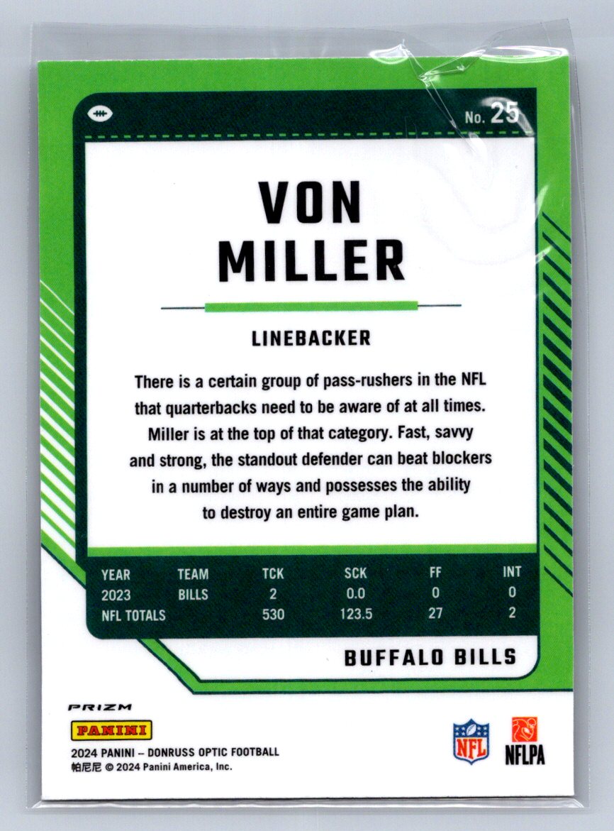 2024 Panini Donruss Optic Von Miller Freedom Stripes #25