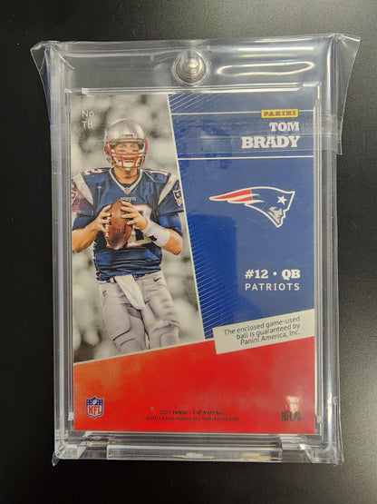 2017 Panini The National Tom Brady Game Used Ball Patch /5 #TB