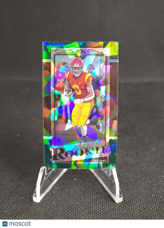 2021 Panini Legacy Amon-Ra St. Brown Emerald Mini Diamond Green Ice /25 #155