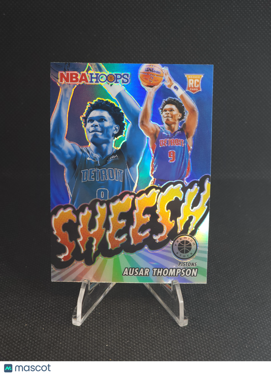 2023-24 NBA Hoops Premium Stock Ausar Thompson Sheesh Silver Prizm #24