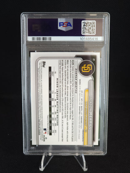 2024 Bowman Chrome Mega Box Jackson Merrill #27 PSA 9