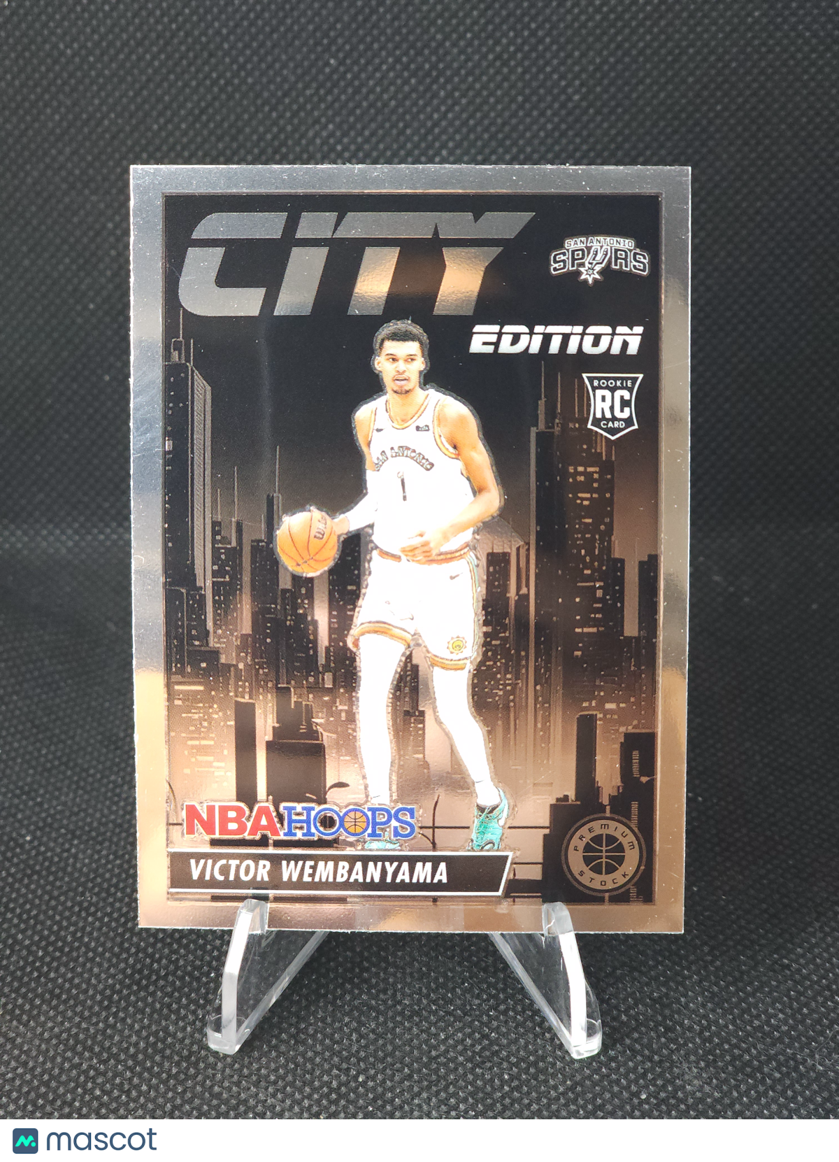 2024 Panini NBA Hoops Premium Stock Victor Wembanyama City Edition #25