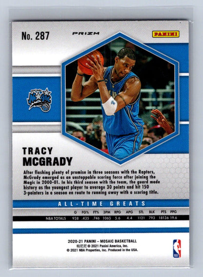 2020-21 Panini Mosaic Tracy McGrady Red Wave #287