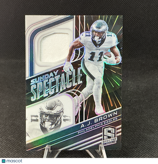 2022 Panini Spectra A.J. Brown Sunday Spectacle Patch Hyper Prizm /75 #SS-AJB