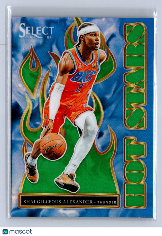 2024-25 Panini Select Shai Gilgeous-Alexander Hot Stars Green #7