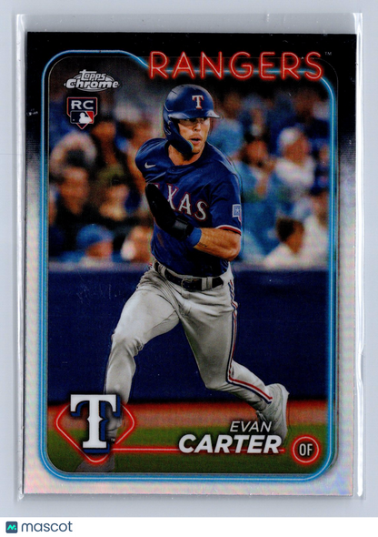 2024 Topps Chrome Evan Carter Refractor #136