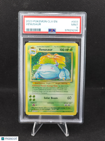 2023 Pokemon CLV English Venusaur #003 PSA 9