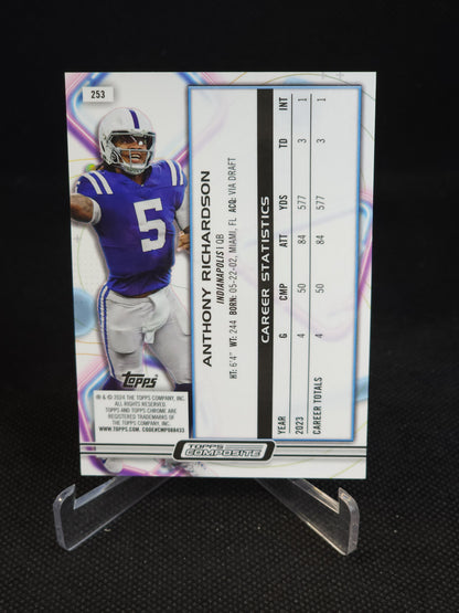2023 Topps Composite Anthony Richardson Cosmic Chrome Gold /50 #253