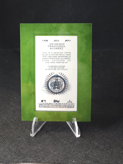 2024 Topps Allen & Ginter Francisco Alvarez Mini Framed Relic Patch #MFR-FA