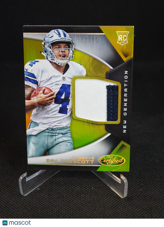 2016 Panini Certified Dak Prescott New Generation Patch Gold /25 #29