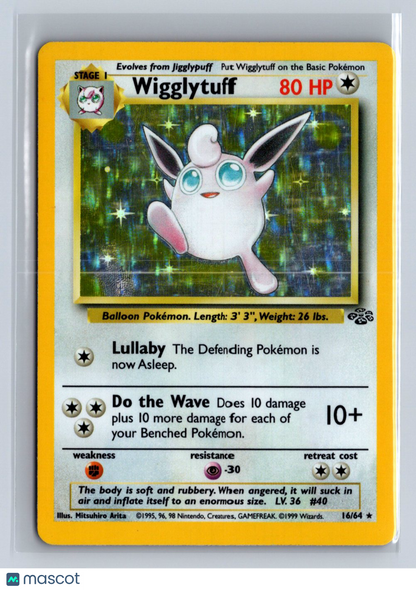 1999 Pokemon Jungle Wigglytuff Jungle #16/64 MP