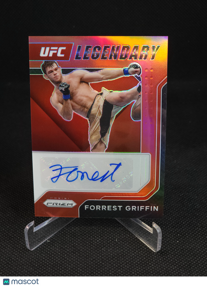 2022 Panini Prizm UFC Legendary Forrest Griffin Red Auto /99 #LS-FGF
